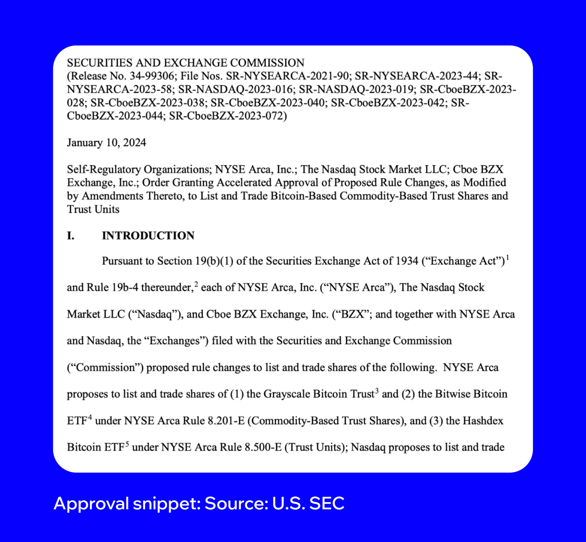 US Bitcoin Spot ETF Approval: A Milestone for Crypto | Trust