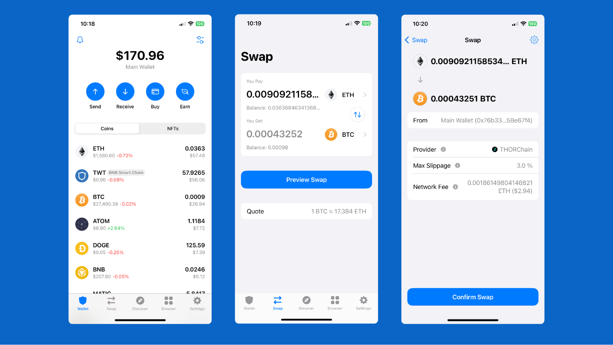 Explore Cross-Chain Swaps with Trust Wallet | Trust