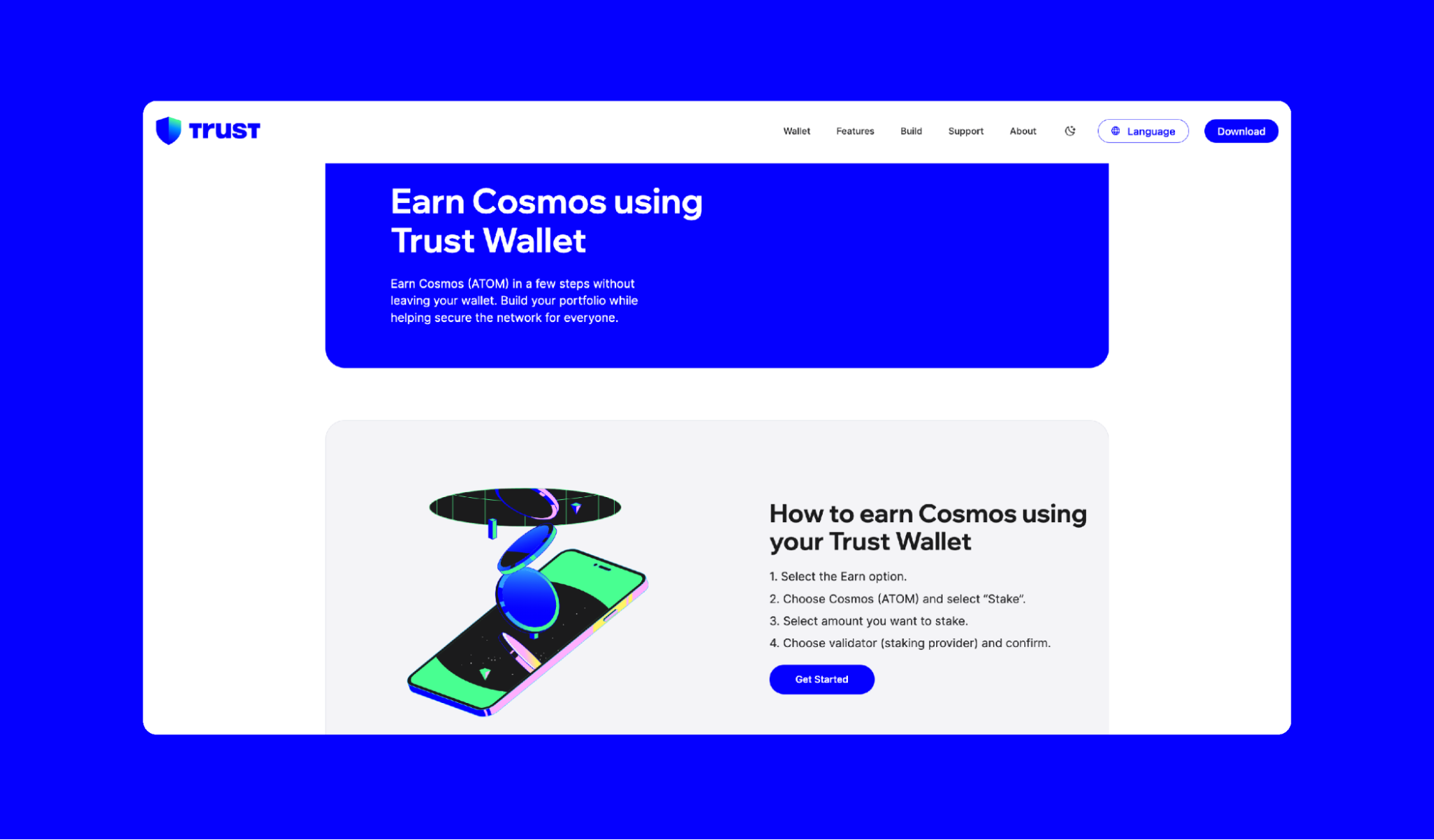 How to Stake Cosmos (ATOM) and Earn Rewards Using Trust Wallet | Trust