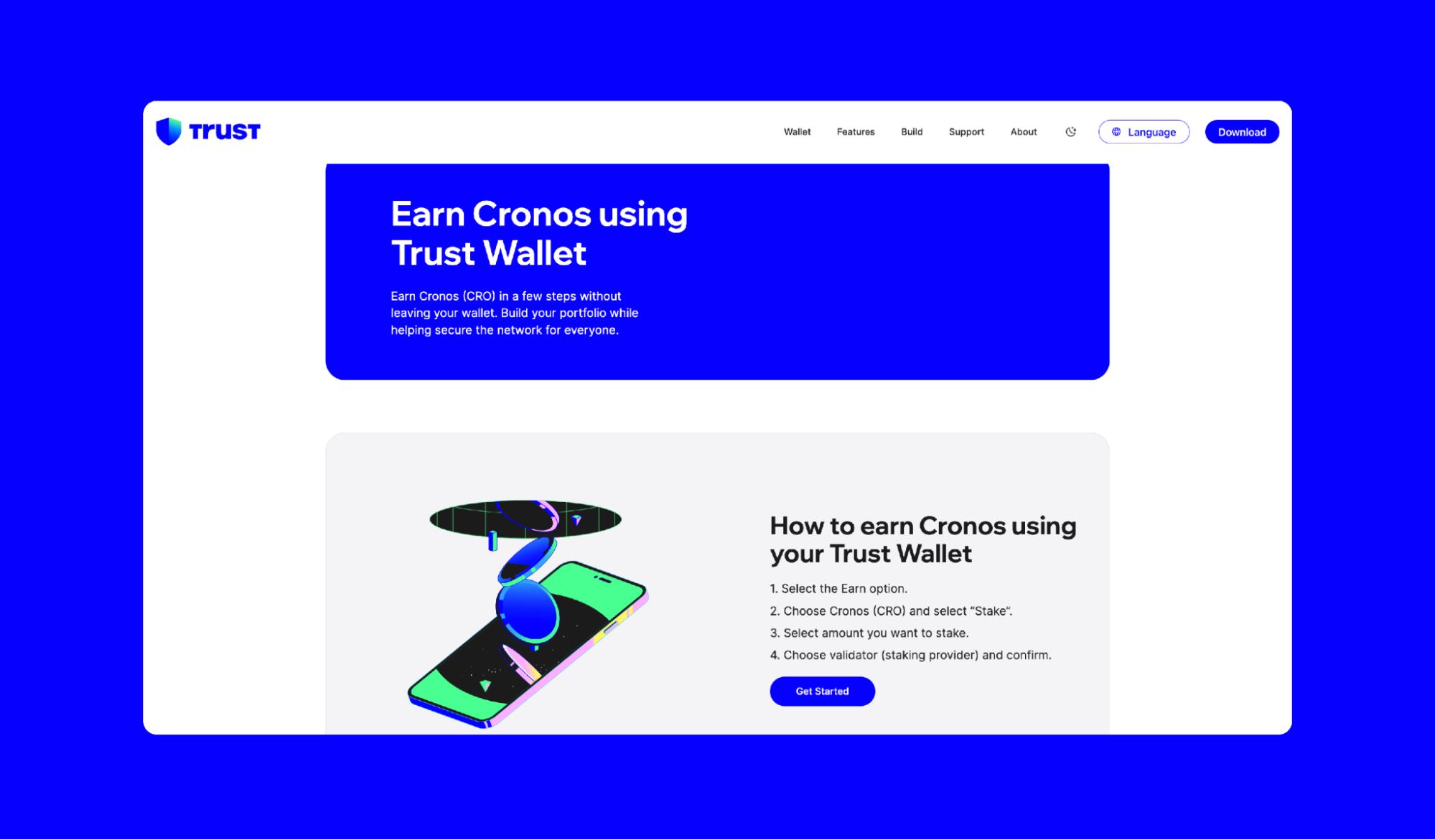 How to Stake Cronos (CRO) and Earn Rewards Using Trust Wallet | Trust