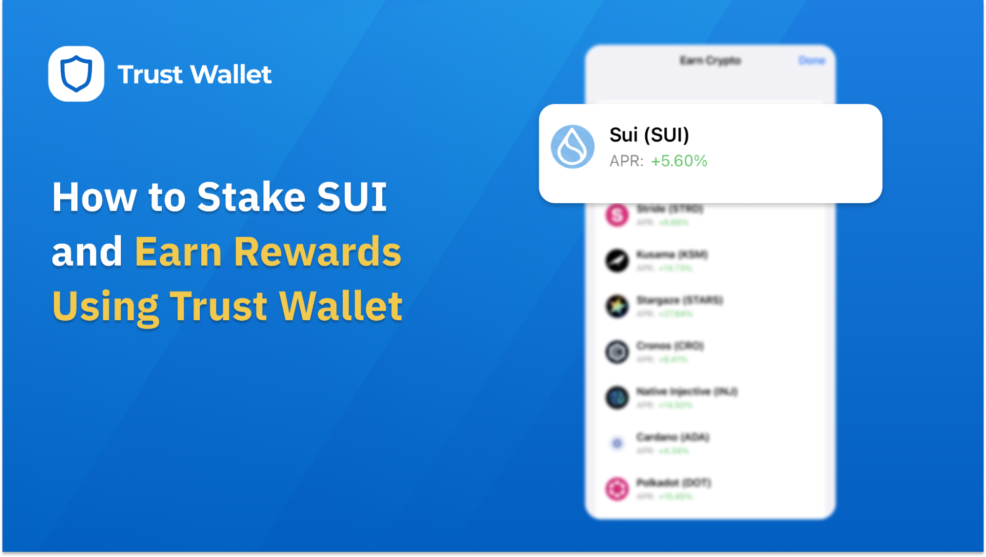 How To Stake Sui And Earn Rewards Using Trust Wallet Trust Wallet How To Stake Sui And Earn Rewards Using Trust Wallet Trust Wallet